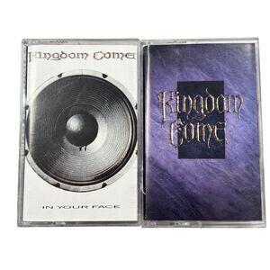 Kingdom Come bundle Self Titled & In your Face Cassette Tape 1988/89 PolyGram